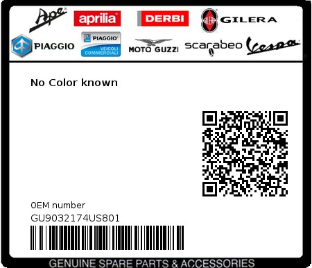 Product image: Moto Guzzi - GU9032174US801 - No Color known  0