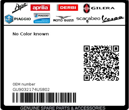 Product image: Moto Guzzi - GU9032174US802 - No Color known  0