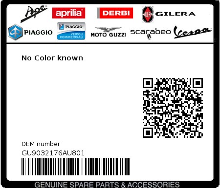 Product image: Moto Guzzi - GU9032176AU801 - No Color known  0