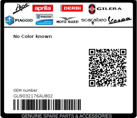 Product image: Moto Guzzi - GU9032176AU802 - No Color known  0