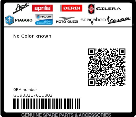 Product image: Moto Guzzi - GU9032176EU802 - No Color known  0