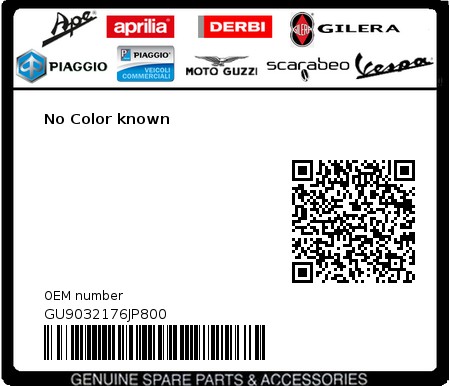 Product image: Moto Guzzi - GU9032176JP800 - No Color known  0