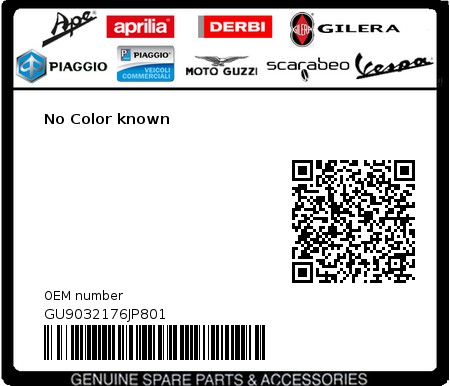 Product image: Moto Guzzi - GU9032176JP801 - No Color known  0