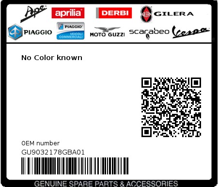 Product image: Moto Guzzi - GU9032178GBA01 - No Color known  0