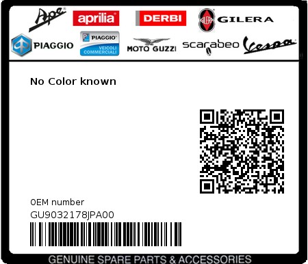 Product image: Moto Guzzi - GU9032178JPA00 - No Color known 