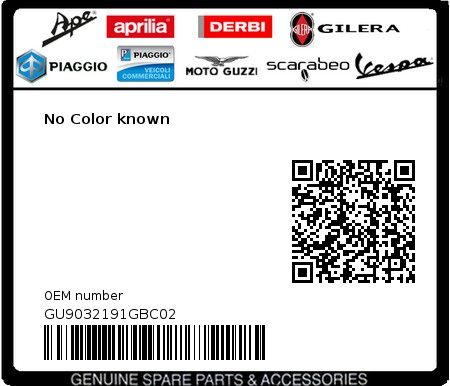 Product image: Moto Guzzi - GU9032191GBC02 - No Color known 