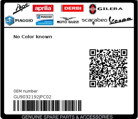 Product image: Moto Guzzi - GU9032192JPC02 - No Color known 