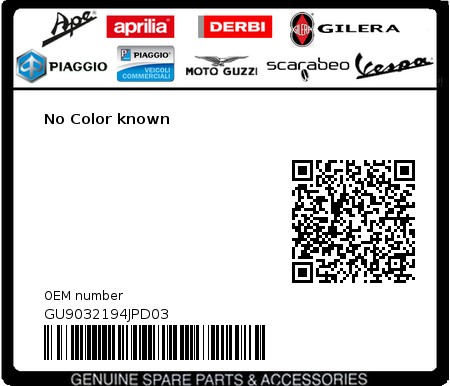 Product image: Moto Guzzi - GU9032194JPD03 - No Color known 