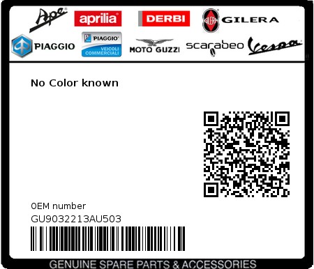 Product image: Moto Guzzi - GU9032213AU503 - No Color known  0