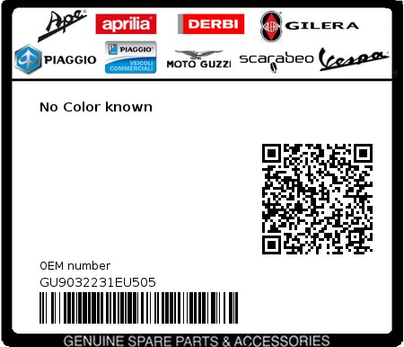 Product image: Moto Guzzi - GU9032231EU505 - No Color known  0