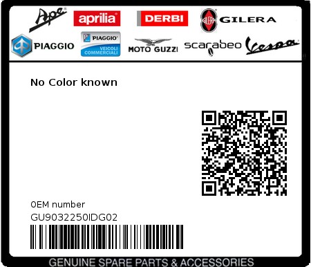 Product image: Moto Guzzi - GU9032250IDG02 - No Color known 