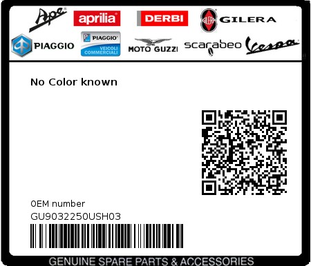 Product image: Moto Guzzi - GU9032250USH03 - No Color known 