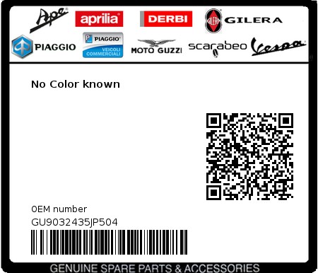 Product image: Moto Guzzi - GU9032435JP504 - No Color known  0