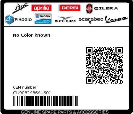 Product image: Moto Guzzi - GU9032436AU601 - No Color known  0