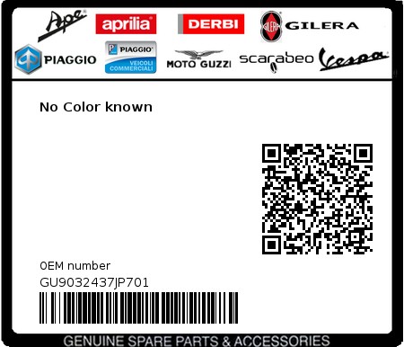 Product image: Moto Guzzi - GU9032437JP701 - No Color known  0