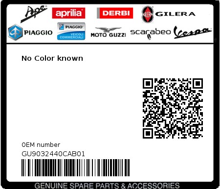 Product image: Moto Guzzi - GU9032440CAB01 - No Color known  0