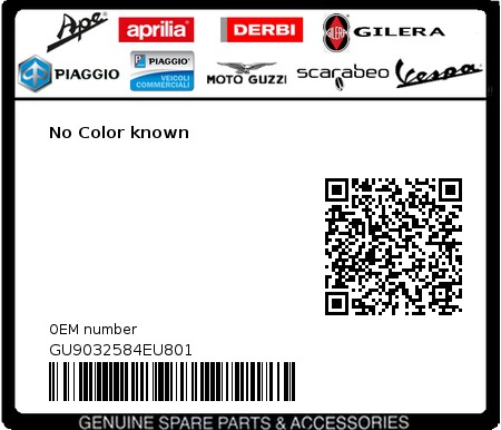 Product image: Moto Guzzi - GU9032584EU801 - No Color known  0