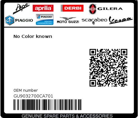 Product image: Moto Guzzi - GU9032700CA701 - No Color known 