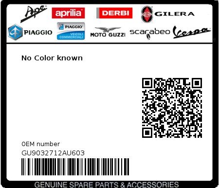 Product image: Moto Guzzi - GU9032712AU603 - No Color known 