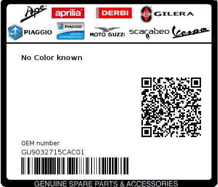 Product image: Moto Guzzi - GU9032715CAC01 - No Color known 