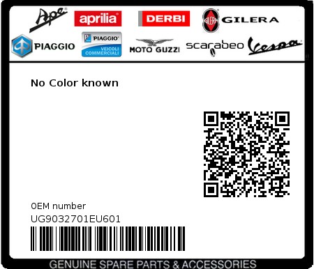 Product image: Moto Guzzi - UG9032701EU601 - No Color known  0