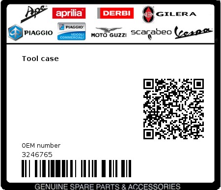 Product image: Gilera - 3246765 - Tool case  0