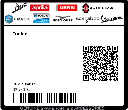 Product image: Gilera - 8257305 - Engine  0