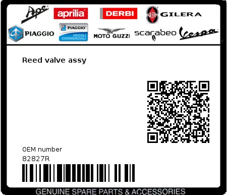 Product image: Gilera - 82827R - Reed valve assy  0