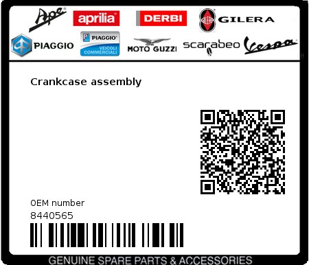 Product image: Gilera - 8440565 - Crankcase assembly  0