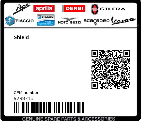 Product image: Gilera - 9298715 - Shield  0