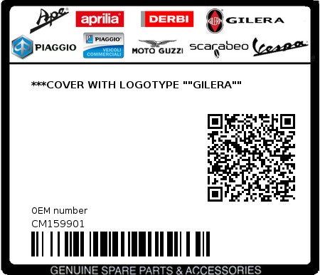 Product image: Gilera - CM159901 - ***COVER WITH LOGOTYPE ""GILERA""  0