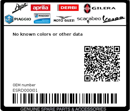 Product image: Gilera - ESRD000I01 - No known colors or other data  0