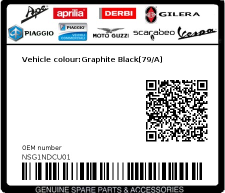 Product image: Gilera - NSG1NDCU01 - Vehicle colour:Graphite Black[79/A]  0