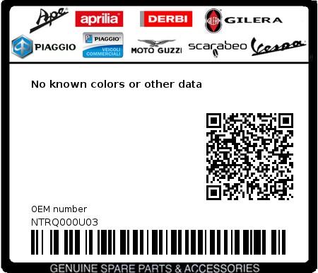 Product image: Gilera - NTRQ000U03 - No known colors or other data 