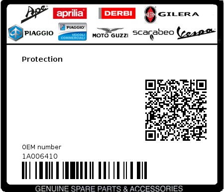 Product image: Aprilia - 1A006410 - Protection  0