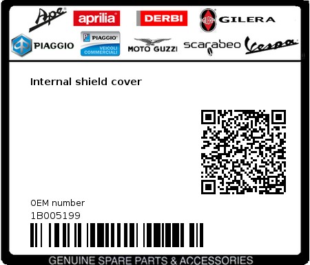 Product image: Aprilia - 1B005199 - Internal shield cover  0