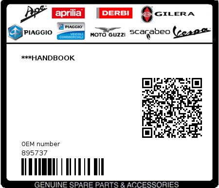 Product image: Aprilia - 895737 - ***HANDBOOK 