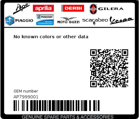 Product image: Aprilia - AP7999001 - No known colors or other data 