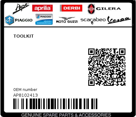 Product image: Aprilia - AP8102413 - TOOLKIT 