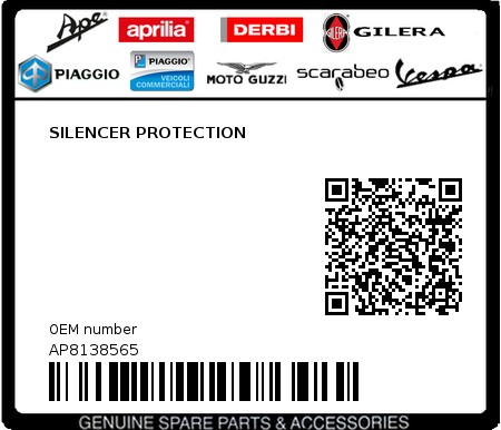 Product image: Aprilia - AP8138565 - SILENCER PROTECTION 