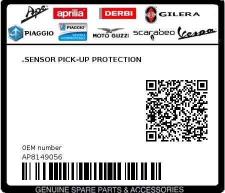 Product image: Aprilia - AP8149056 - .SENSOR PICK-UP PROTECTION 