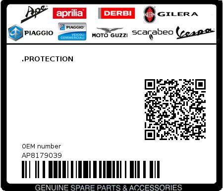 Product image: Aprilia - AP8179039 - .PROTECTION  0