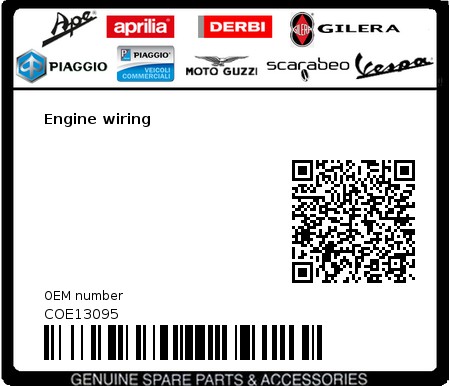 Product image: Aprilia - COE13095 - Engine wiring 