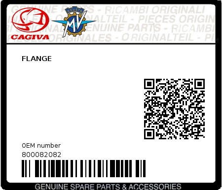Product image: Cagiva - 800082082 - FLANGE  0