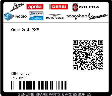Product image: Piaggio - 1528055 - Gear 2nd  PXE  0