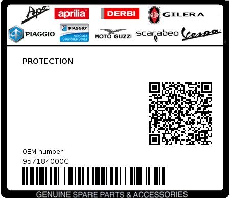 Product image: Piaggio - 957184000C - PROTECTION 