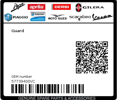Product image: Vespa - 57739400VC - Guard   0