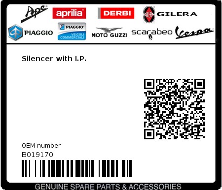 Product image: Vespa - B019170 - Silencer with I.P.   0