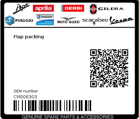 Product image: Vespa - CM006303 - Flap packing   0