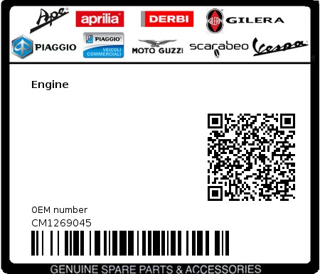 Product image: Vespa - CM1269045 - Engine   0